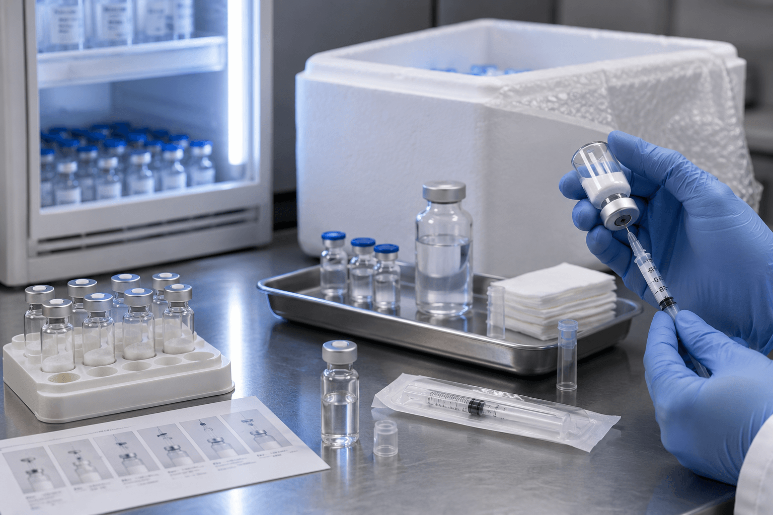 Storage handling and reconstitution best practice for research peptides